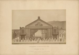Passion Play of Ober-Ammergau - Proscenium with Choir by Johannes Bernhard