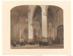 View in the St. Lawrence Church in Rotterdam