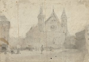 View of the Ridderzaal at the Binnenhof by Johannes Bosboom