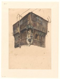 Study of the Top Floor of a Corner House