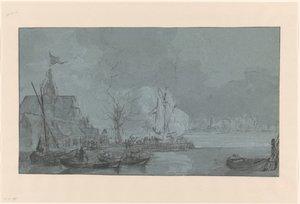Last Shot from Dordrecht to the French in Papendrecht, 1813 by Johannes Christiaan Schotel