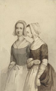 Two Orphan Girls (?) by Johannes Christiaan d