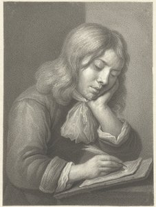 Boy Writing by Johannes Cornelis Mertens
