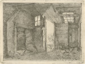 Barn with Chickens