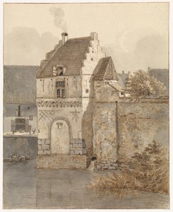 View of the Bottelpoort at the Old Harbor in Nijmegen by Johannes Franciscus Christ