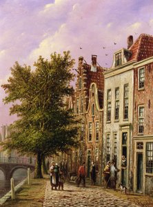 A Canal Scene in Germany