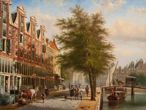View of the Leidsegracht and Herengracht, Amsterdam