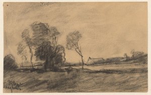 Trees by the Water at Laaghalen by Johannes Gijsbert Vogel