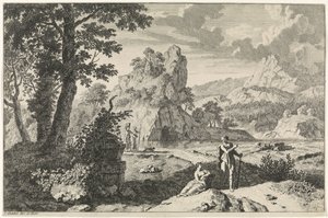 Arcadian Landscape with Ruins