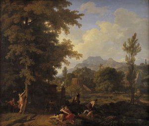 Classical Landscape with Diana and her Nymphs