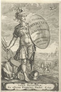 Roman Warrior Before a Battlefield by Johannes Hackius