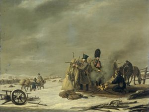 Bivouac at Molodechno by Johannes Hari