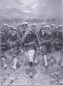 A Charge of the Japanese Infantry by Johannes Hermann Barend Koekkoek