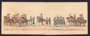 Historical Parade by Students of the Groningen University, 1850 (plate 2) by Johannes Hermanus van de Weijer