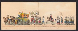 Historical Parade by Students of the Groningen University, 1850 (plate 4) by Johannes Hermanus van de Weijer