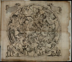 Table of the Constellation of the Northern Hemisphere Firmamentum Sobiescianumsive Uranographia by Johannes Hevelius