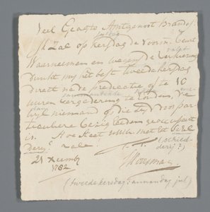 Note on Observing a Sermon by Johannes Hooyman
