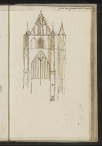 Facade of the Grote Kerk in Haarlem