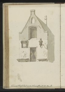 Facade of the Kleine Vleeshal on Lange Nieuwstraat in Utrecht by Johannes Huibert Prins