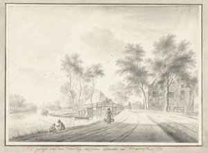 View of the Canal Between Utrecht and Vreeswijk by Johannes Janson