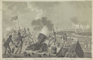 Bombardment of Vlissingen by the British, 1809 by Johannes Jelgerhuis (possibly)