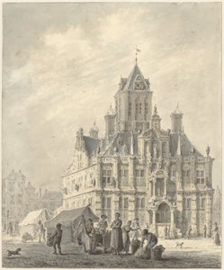 The Town Hall of Delft by Johannes Jelgerhuis