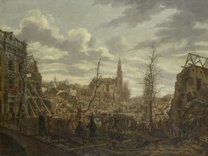 The Rapenburg by Johannes Jelgerhuis
