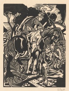 Roman Horseman on Horseback by Johannes Josephus Aarts (signed by artist)