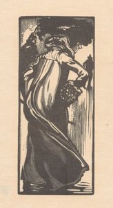 Walking Woman Seen from the Back by Johannes Josephus Aarts