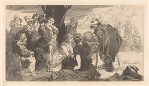 Men, Women, and Children by a Tree by Johannes Josephus Aarts