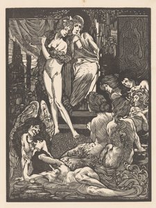 Nine Fantastic Female Figures by Johannes Josephus Aarts