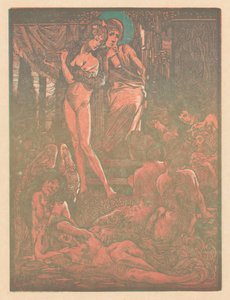 Nine Fantastic Female Figures by Johannes Josephus Aarts
