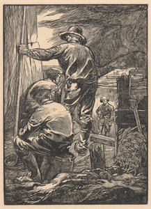 Four Workers by the Water by Johannes Josephus Aarts