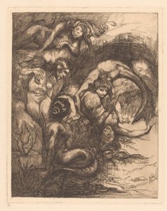 Five Mermaids by Johannes Josephus Aarts