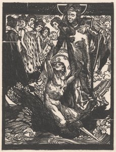 Female Figures with Man on Bird