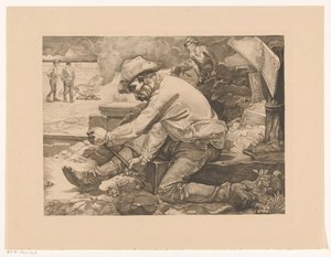 Laborer Working by Johannes Josephus Aarts