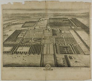 Acklam in Cleveland in the County of Yorke, plate 64 from Britannia Illustrata by Johannes Kip
