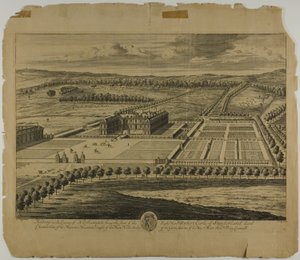 Althrop in the County of Northampton by Johannes Kip