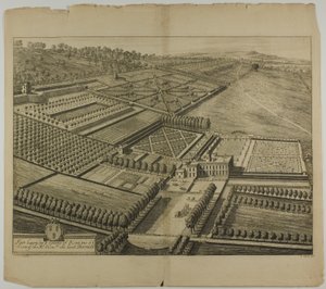 Fair Lawn in the County of Kent, plate 49 from Britannia Illustrata by Johannes Kip