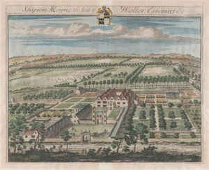 Shipton Moyne, The Seat of Walter Estcourt, Esq. by Johannes Kip