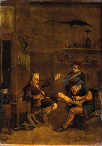 A Surgeon Treating a Man