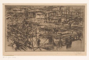 Construction Site with Scaffolding