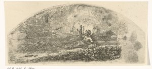 Soldier Sitting Against a Wall