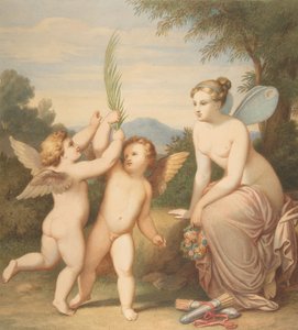 Eros and Anteros with Psyche Looking at Them
