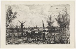 Dutch Landscape by Johannes Tavenraat