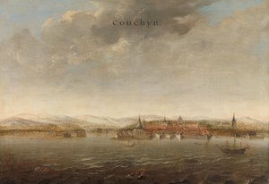 View of Cochin on the Malabar Coast of India by Johannes Vinckboons (attributed to)