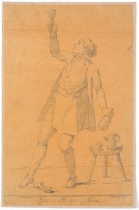 Portrait of Jens Juel? Chalk by Johannes Wiedewelt