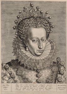 Catherine of Navarre by Johannes Wierix