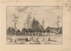 Farm by Johannes and Lucas van Doetechum after Master of the Small Landscapes