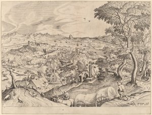 The Belgian Wagon by Johannes and Lucas van Doetechum after Pieter Bruegel the Elder